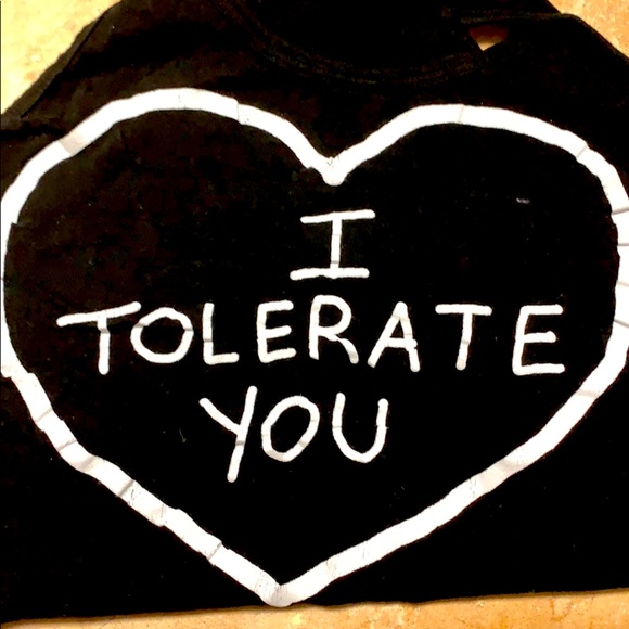 Hot Topic Tops - 🖤Black Matter Hot Topic ‘I tolerate you’ tank